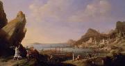 Bartholomeus Breenbergh Coastal Landscape with Balaam and the Ass oil on canvas